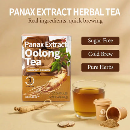 Panax Extract Oolong Energy & Strength Tea — Boost Your Vitality