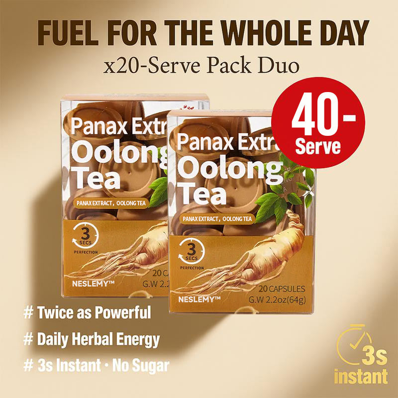 Panax Extract Oolong Energy & Strength Tea — Boost Your Vitality