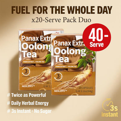 Panax Extract Oolong Energy & Strength Tea — Boost Your Vitality