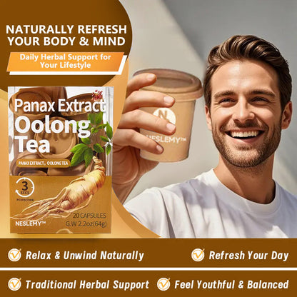 Panax Extract Oolong Energy & Strength Tea — Boost Your Vitality